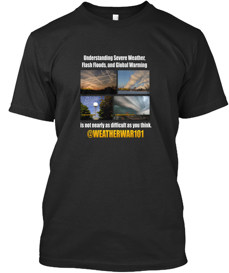 Geoengineering Truth (Black) Black T-Shirt Front