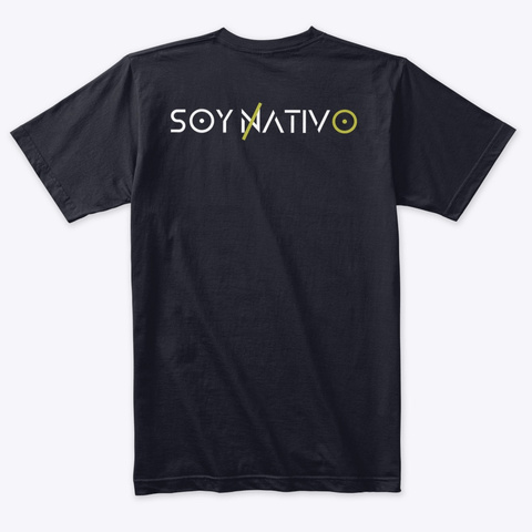 Arte Nativo Huichol Vintage Navy T-Shirt Back