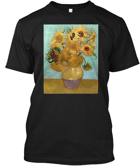 vincent van gogh sunflowers t shirt