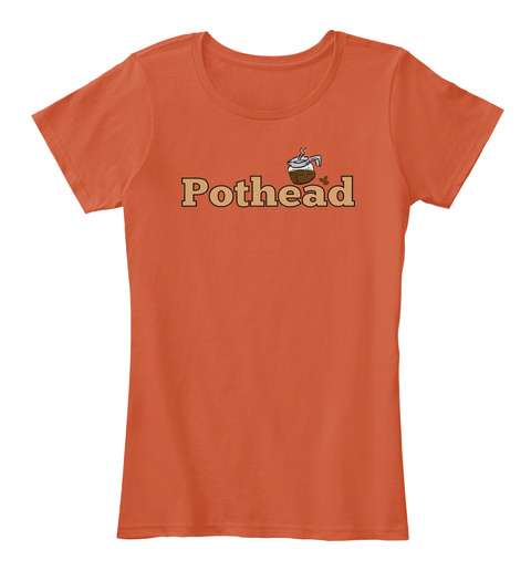 Pothead Deep Orange T-Shirt Front