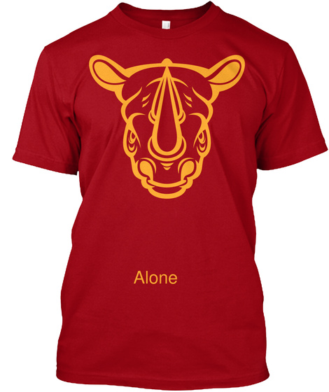 Alone Deep Red T-Shirt Front