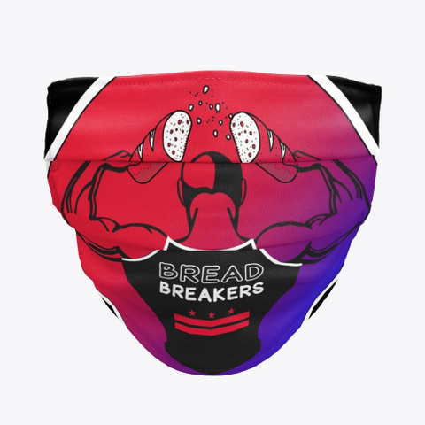 Bread Breakers Dc Face Mask Red T-Shirt Front
