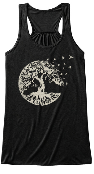 Tree Of Life  Black T-Shirt Front