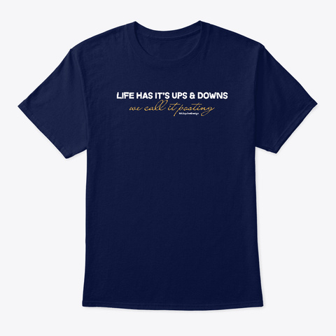 Upsanddowns Navy áo T-Shirt Front