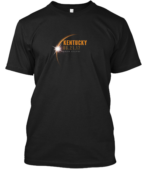 Kentucky Total Solar Eclipse 2017 T Shirt Black T-Shirt Front