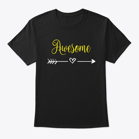 You're Awesome Black T-Shirt Front