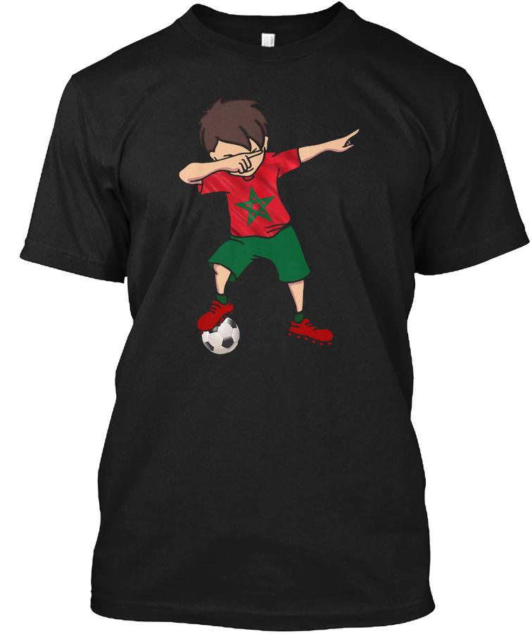 Soccer Boy Dabbing Moroccan Gift Idea Unisex Tshirt