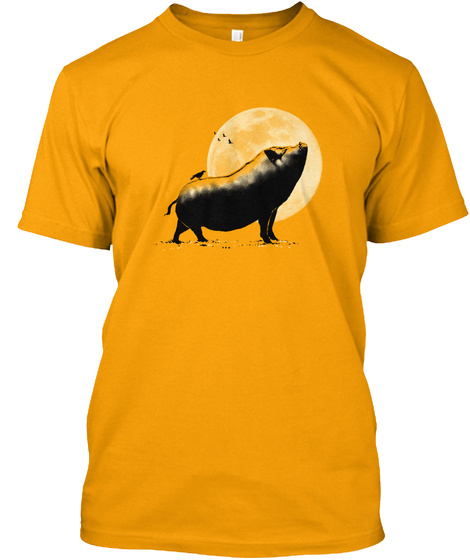 Barking Pig Gold T-Shirt Front