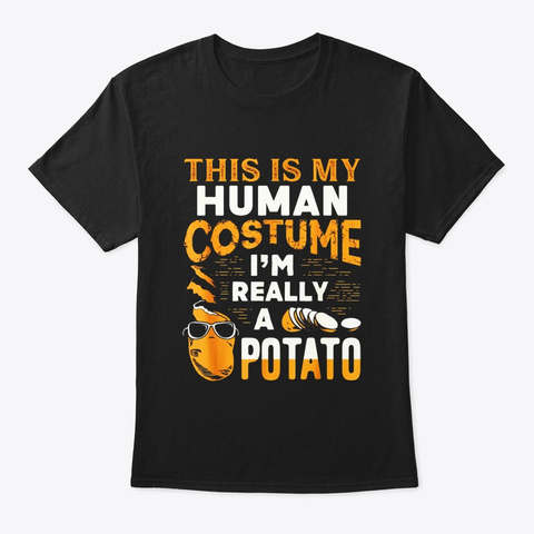 This Is My Human Costume Im Really A Black Camiseta Front