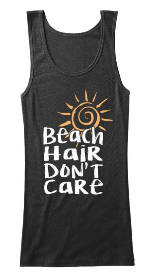 Beach Hai R Don't Ca Re Black T-Shirt Front