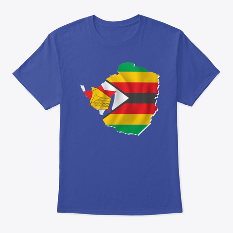 Zimbabwe Flag And Map Themed