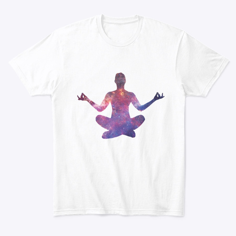 Meditation White T-Shirt Front