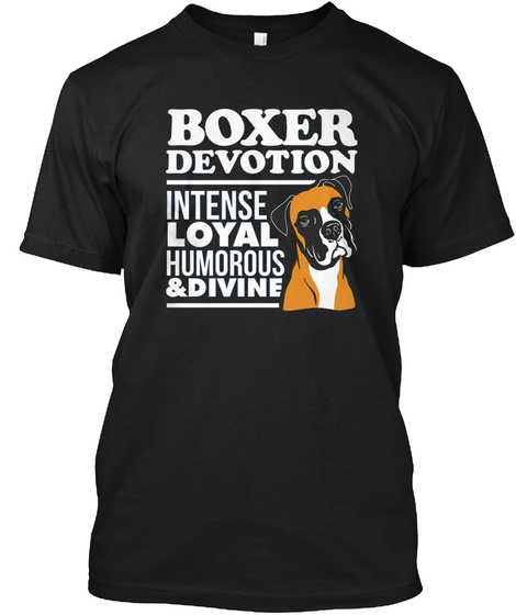 Boxer Devotion Black T-Shirt Front