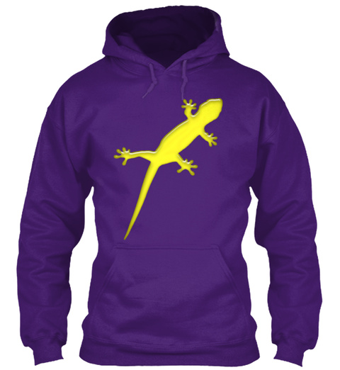 Rainbow Lizards Purple T-Shirt Front