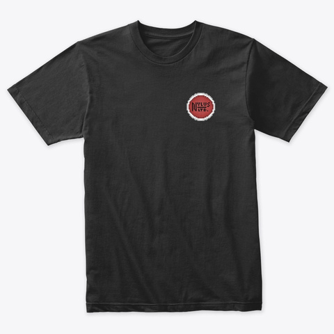 Hiya | Pixel Art Vintage Black T-Shirt Front