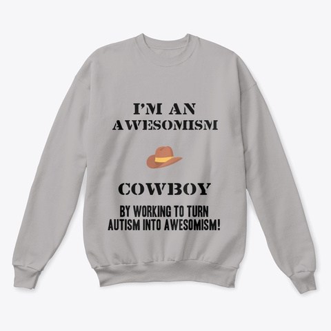 Awesomism Cowboy Light Steel  T-Shirt Front