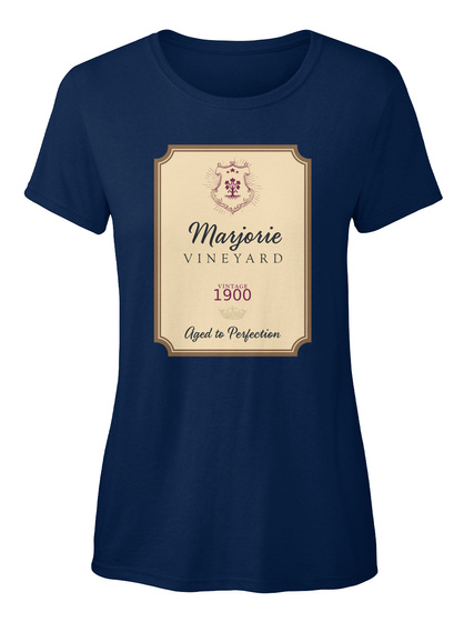Marjorie Vineyard Navy T-Shirt Front
