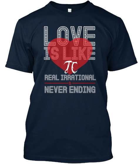 Happy Pi Day 2017 T Shirts, March 14th T New Navy T-Shirt Front