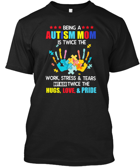 15$ Autism mom Awareness Ribbon T Shirt Unisex Tshirt