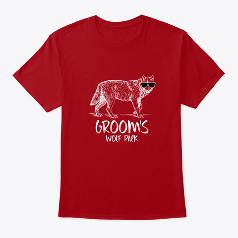 Groom Wolfpack Deep Red T-Shirt Front
