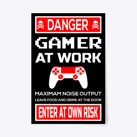 Game Room Posters || 	Gaming Poster Black Kaos Front