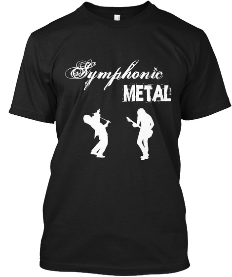 Symphonic Metal Black T-Shirt Front