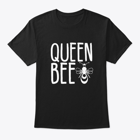 Queen Bee Beekeeper Women Clothing Black T-Shirt Front