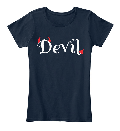 Devil Navy T-Shirt Front