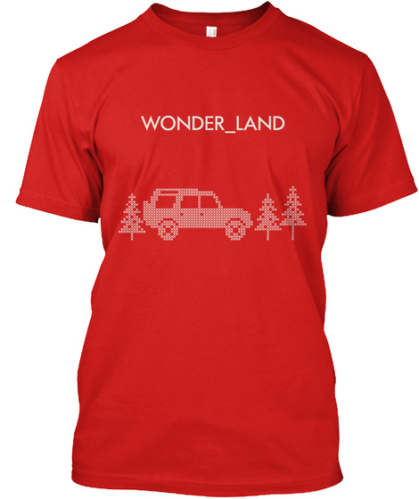 Wonder  Land Red T-Shirt Front
