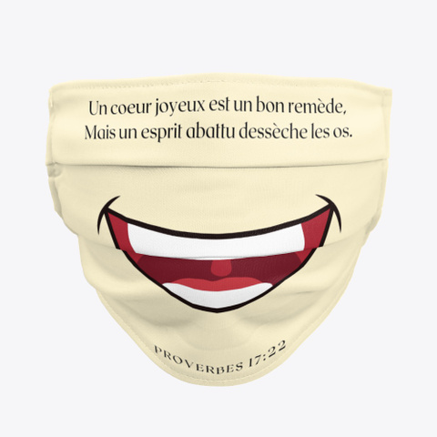 Masque Proverbes 17:22 Standard Maglietta Front