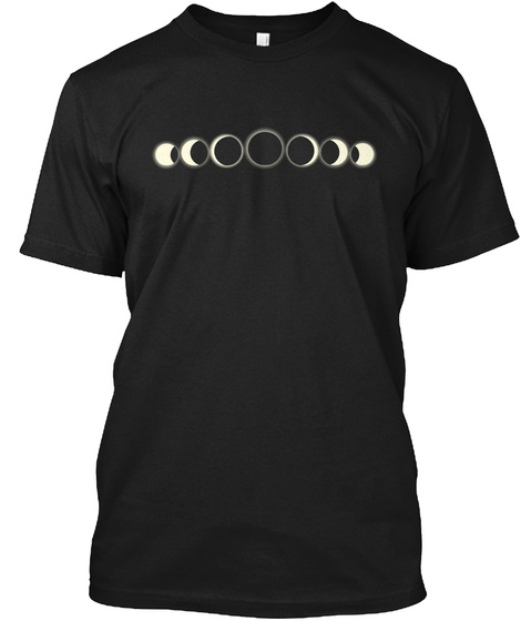Solar Eclipse 2017 Tour Black T-Shirt Front