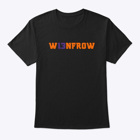 W13 Nfrow Black T-Shirt Front