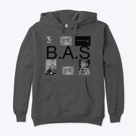 B.A.S Charcoal T-Shirt Front