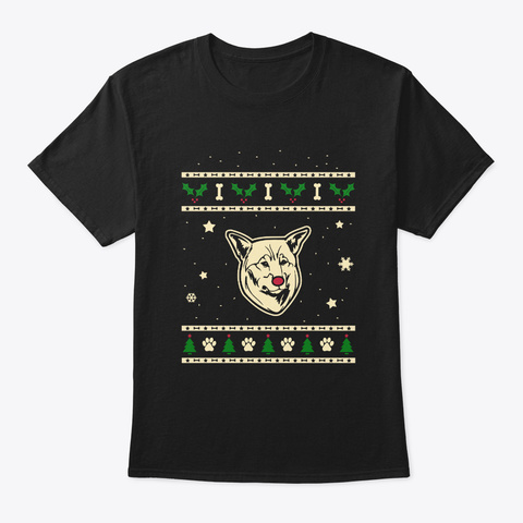 Christmas Jamthund Gift Black T-Shirt Front