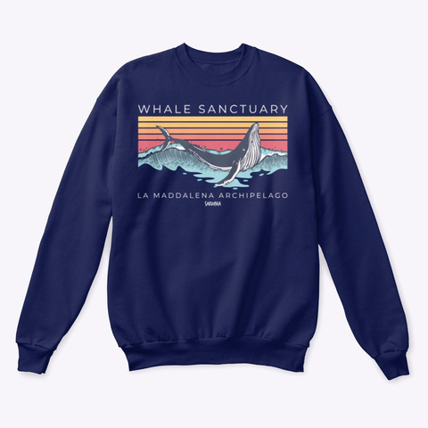 "Sanctuary" Sweatshirt Oxford Navy Maglietta Front