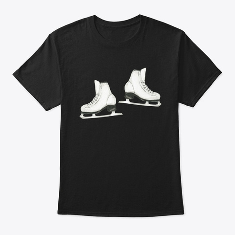 Figure Skates | Art | Illustration Black T-Shirt Front