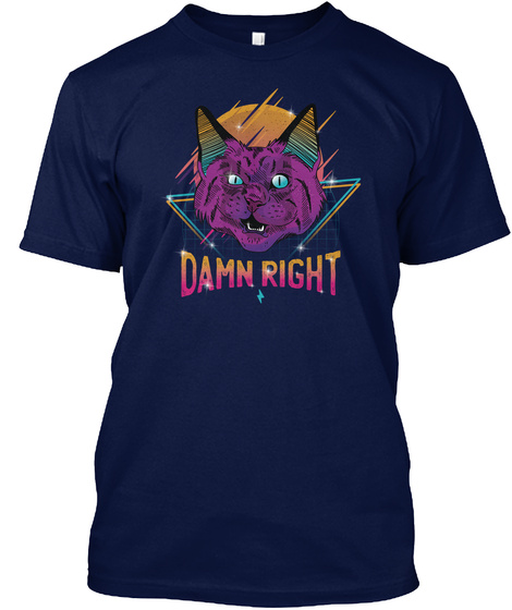 Neon Party Cat T-shirt Design