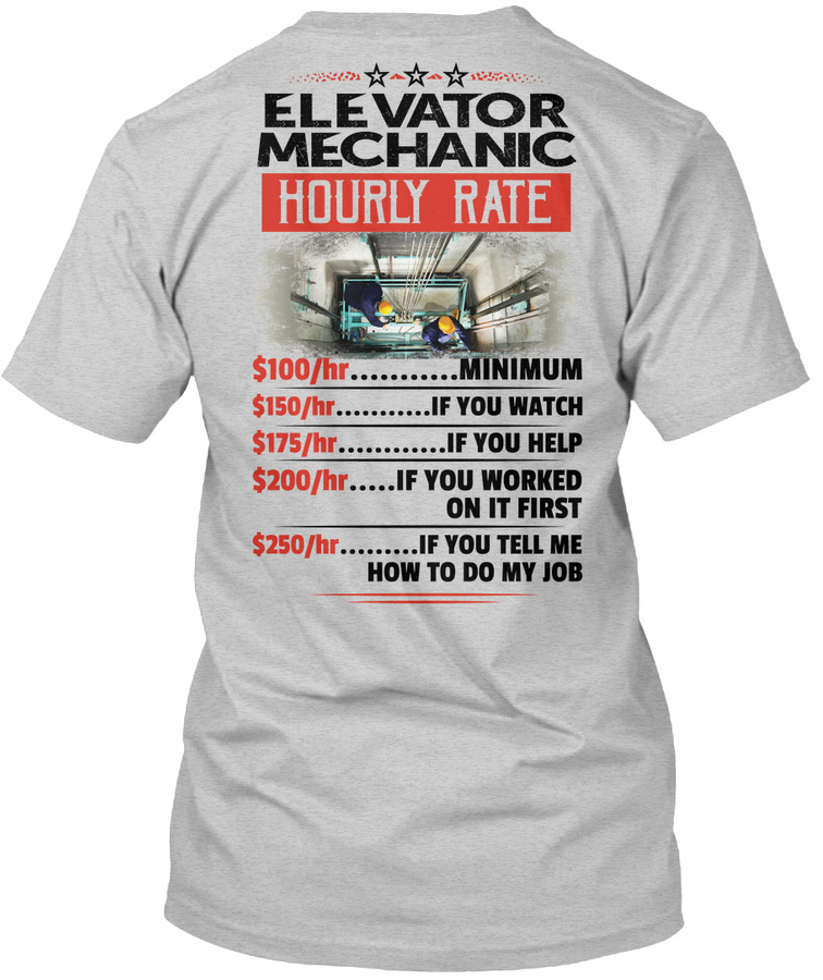 Sarcastic Elevator Mechanic Shirt Unisex Tshirt