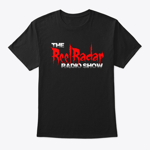 Reel Radar Radio Show Logo Black T-Shirt Front