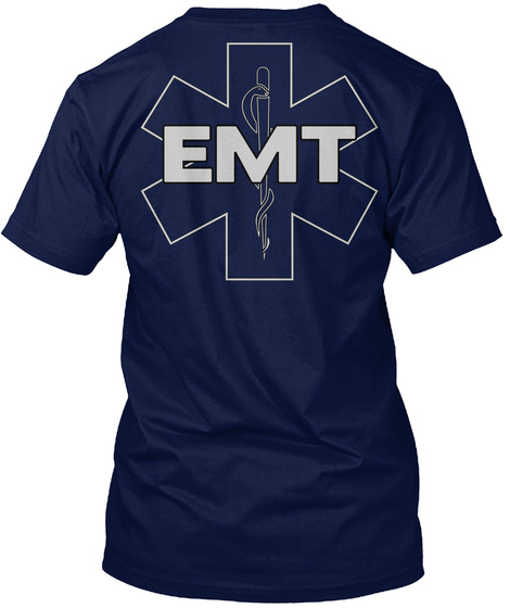 Emt Navy T-Shirt Back