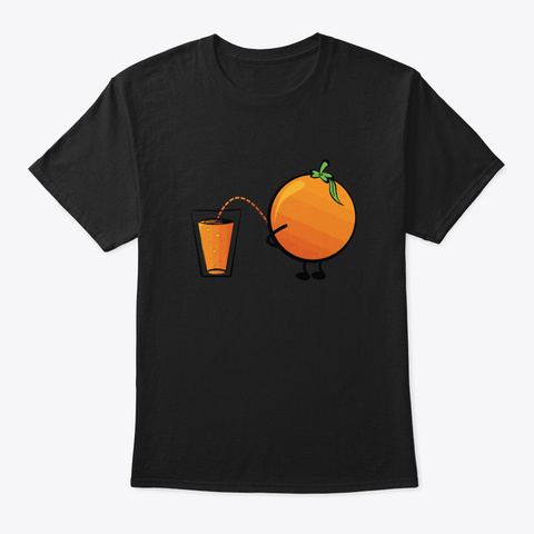 Badass Orange Juice Making Juice Funny M Black T-Shirt Front
