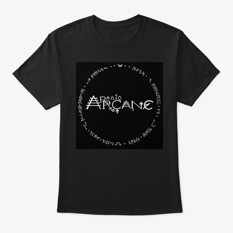 Radio Arcane Circle Logo Black T-Shirt Front