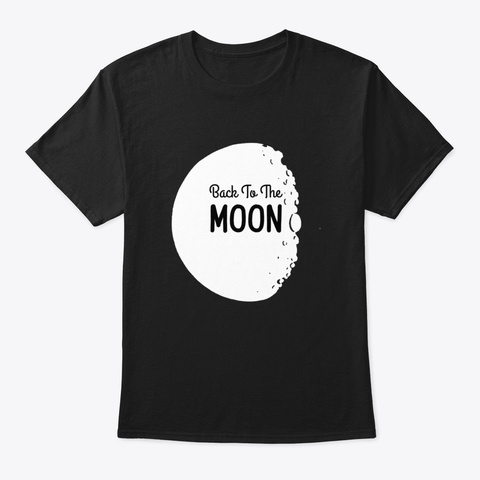 Back To The Moon Hox6p Black Camiseta Front