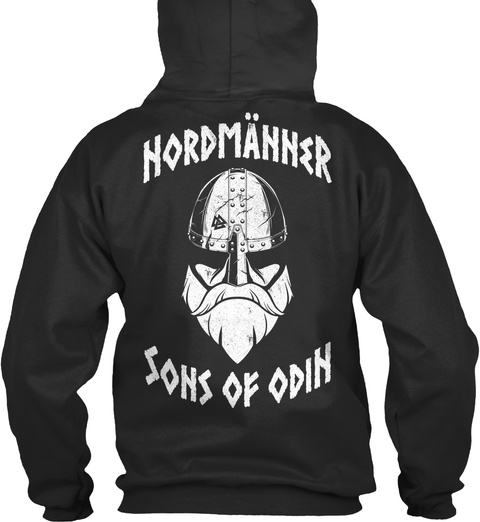 Hordmänner Sons Of Odin Jet Black T-Shirt Back