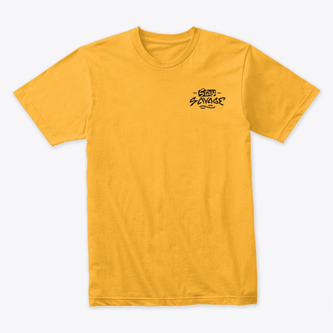 Stay Savage Black Logo Gold T-Shirt Front