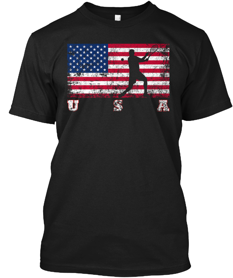 Tennis With American Flag Products from 1001 Sports New Shirt Store