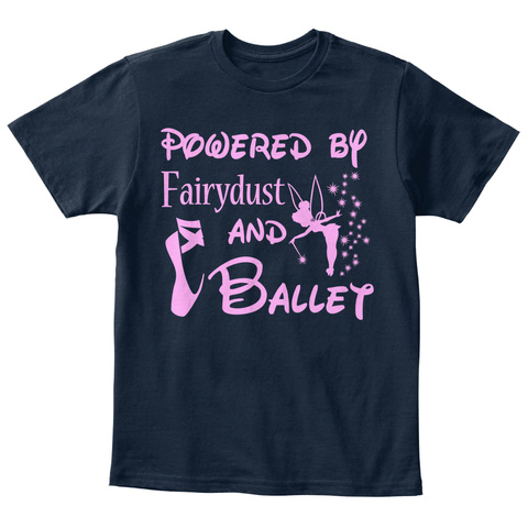 Powdered By Fairydust And Ballet New Navy T-Shirt Front