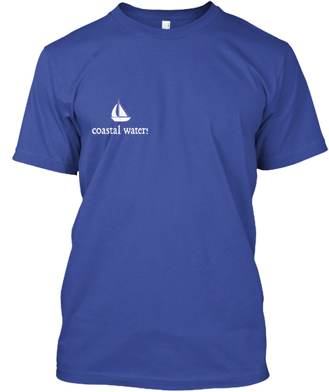 Coastal Waters Deep Royal T-Shirt Front
