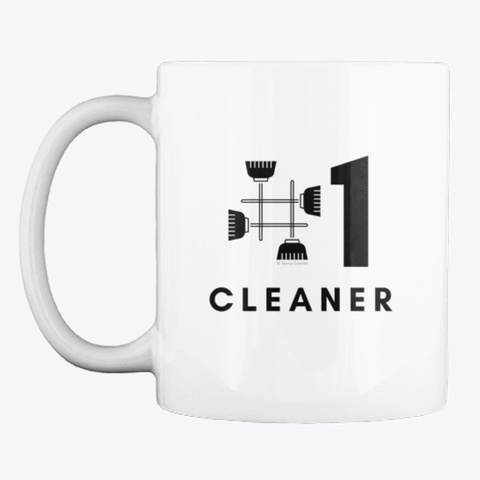No 1 Cleaner White T-Shirt Front