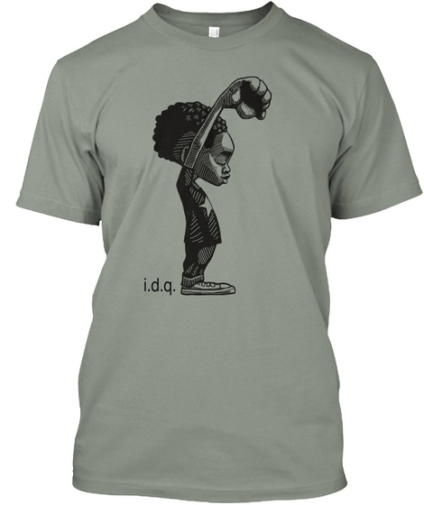 I.D.Q Grey T-Shirt Front